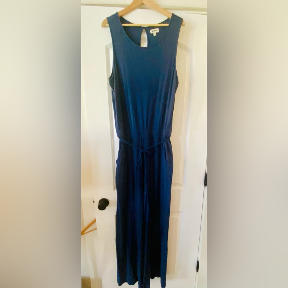 Pact Organic Jumpsuit size XL French Terry Blue